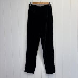 Vintage Womens 90s Crushed Velvet Fairy Grunge Trousers Size 7 Vamp Whimsigoth
